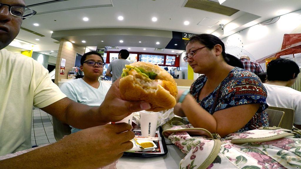Eating Food In Japan - Japanese McDonalds Shrimp Burger Ebi Filet-O