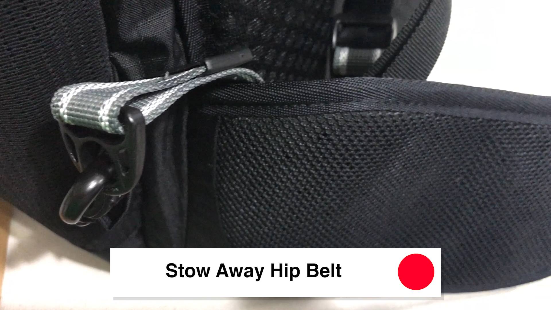 Stow Away Hip Belt - Pacsafe Venturesafe X30 Travel Pack - Black Anti Theft Backpack